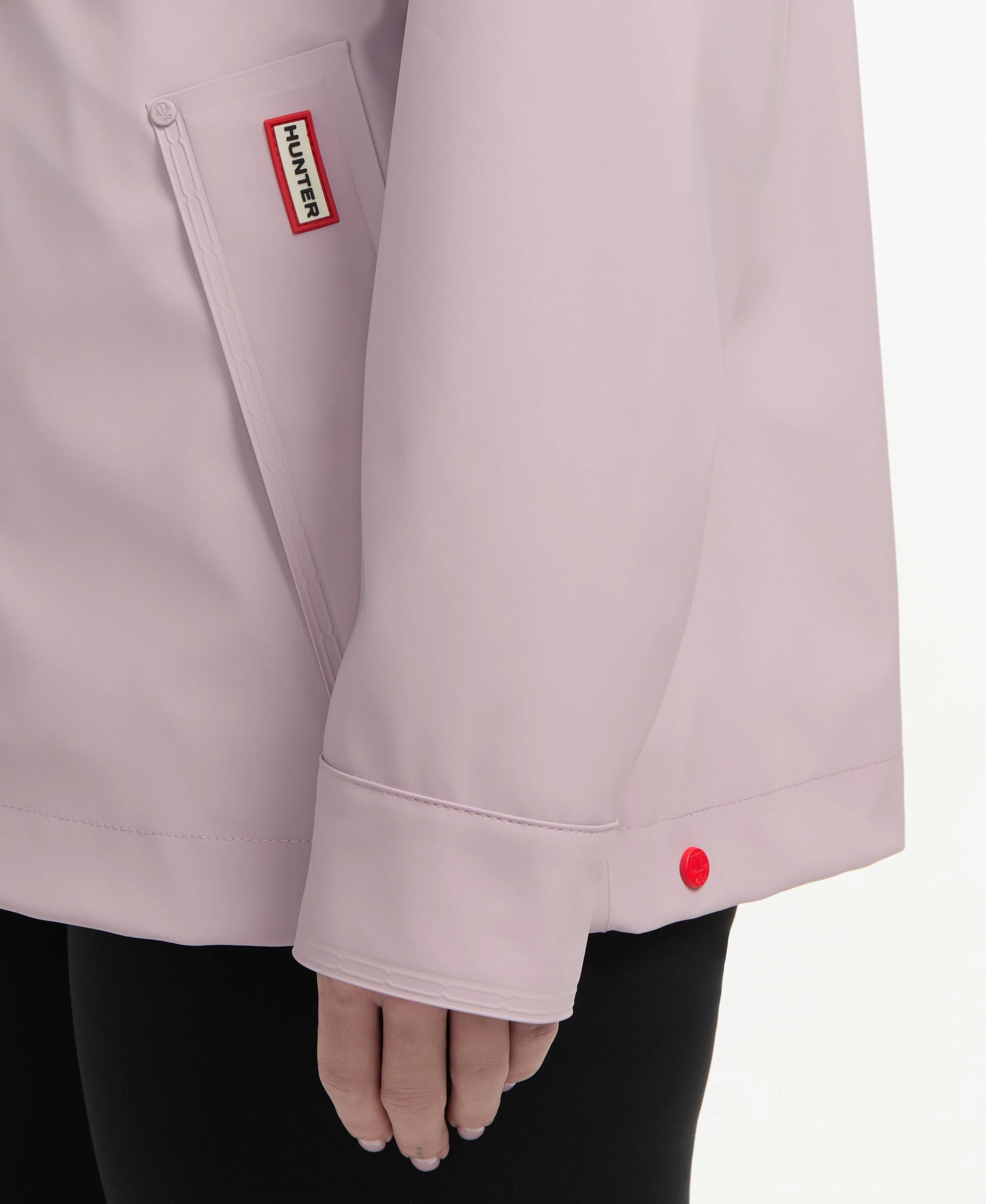 Hunter Women ABBEY SHORT RUBBERIZED RAIN JACKET ROSE - Image 3