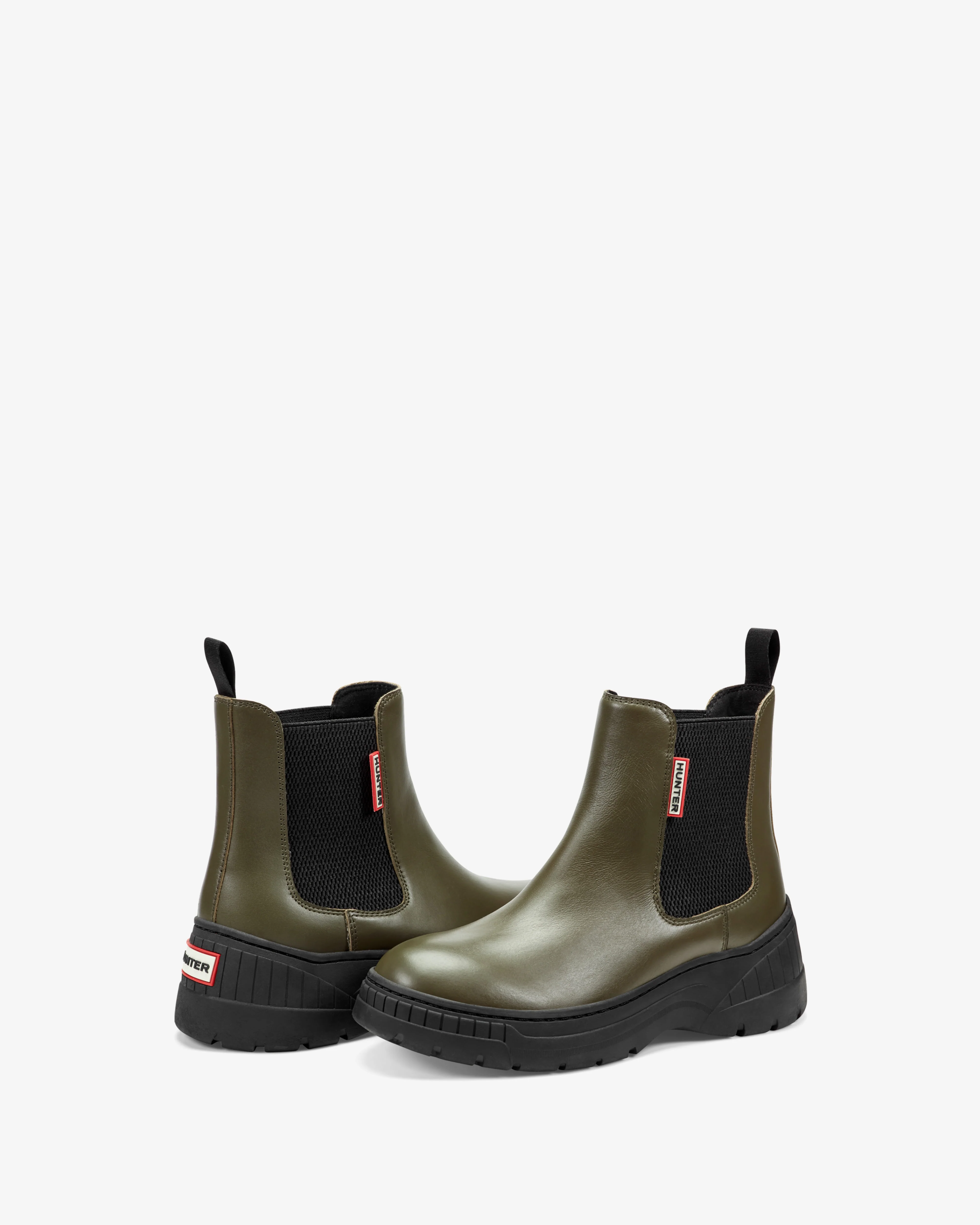 HUNTER WOMEN NEVEAH BOOTIE OLIVE GREEN91896/BLACK/BLACK/E - Image 6