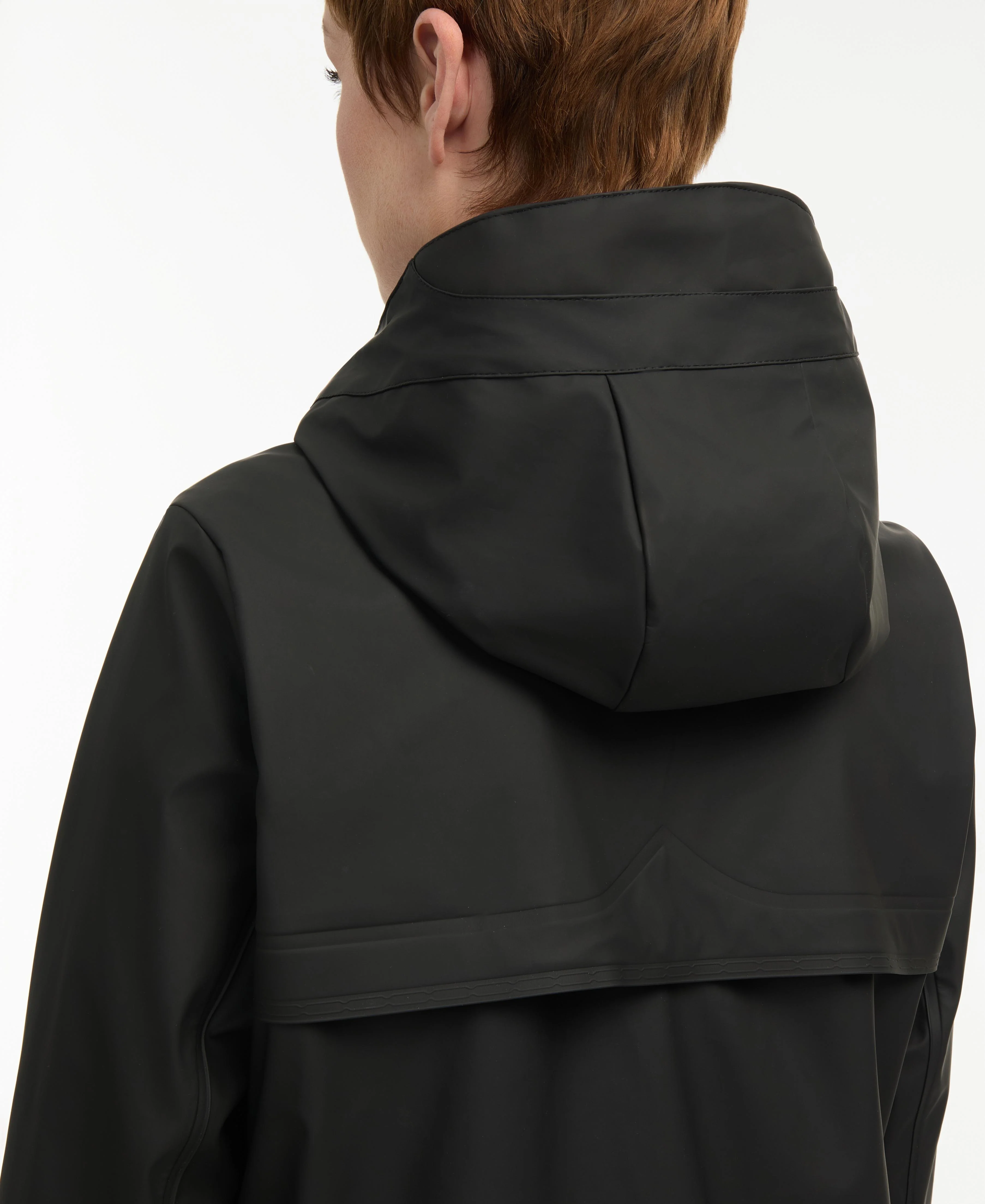 Hunter Women SPRING RUBBERIZED RAIN COAT BLACK - Image 3