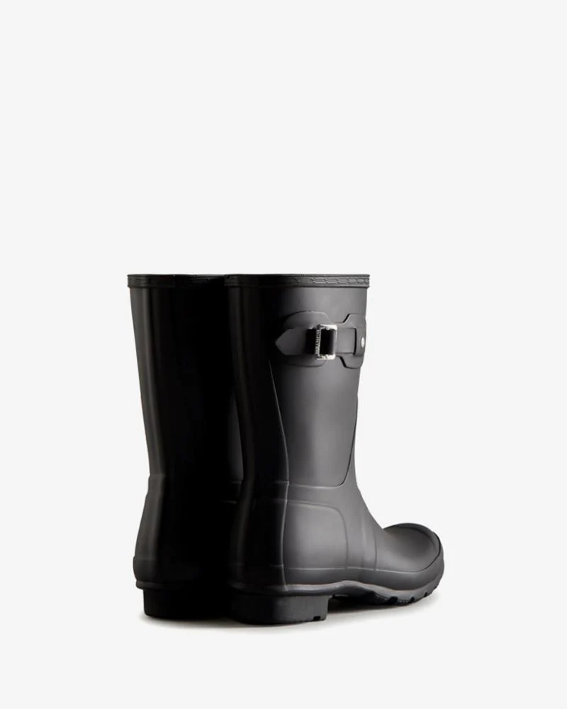Hunter Women WOMENS ORIGINAL SHORT BOOT BLACK - Image 3