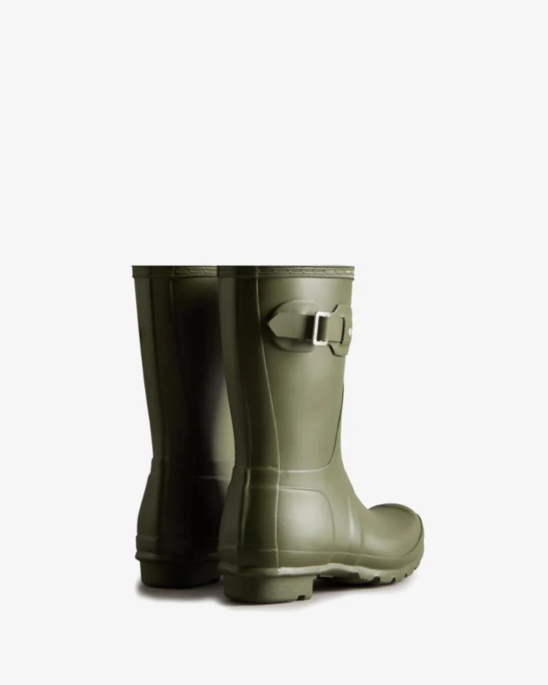 Hunter Women WOMENS ORIGINAL SHORT BOOT OLIVE LEAF - Image 3